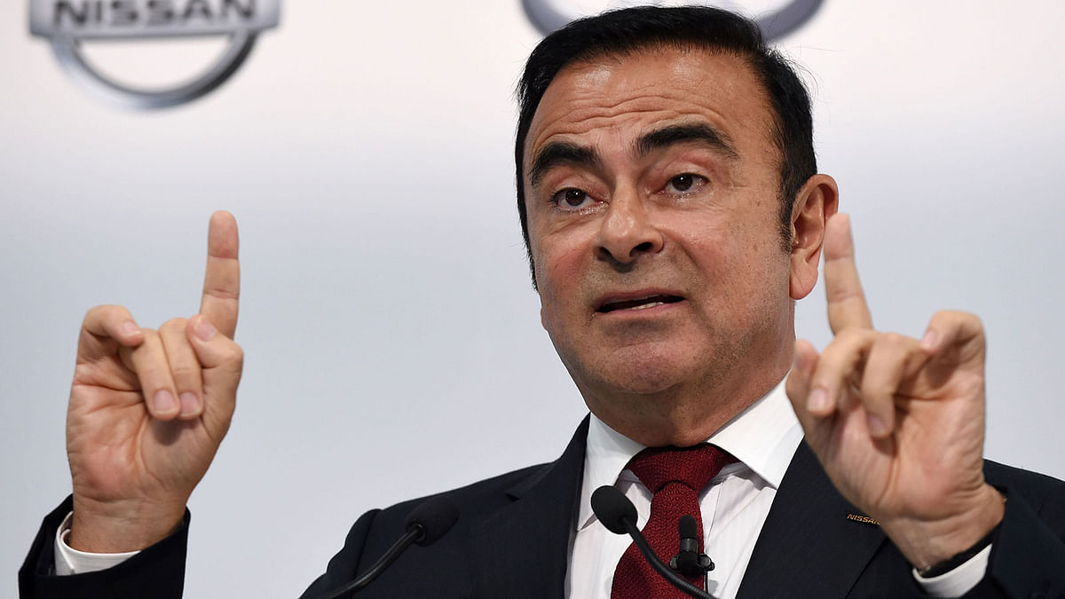 In this file photo taken on 13 May 2015, Nissan Motors chairman and CEO Carlos Ghosn speaks during the company’s financial results press conference in Yokohama. Former Nissan boss Carlos Ghosn will spend Christmas behind bars after a Tokyo court on 23 December 2018 extended his detention through to 1 January 2019. Photo: AFP