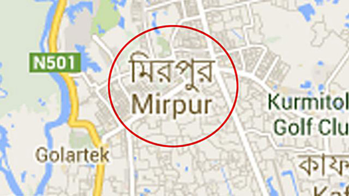Mirpur map. Photo: Screen grab of Google Map