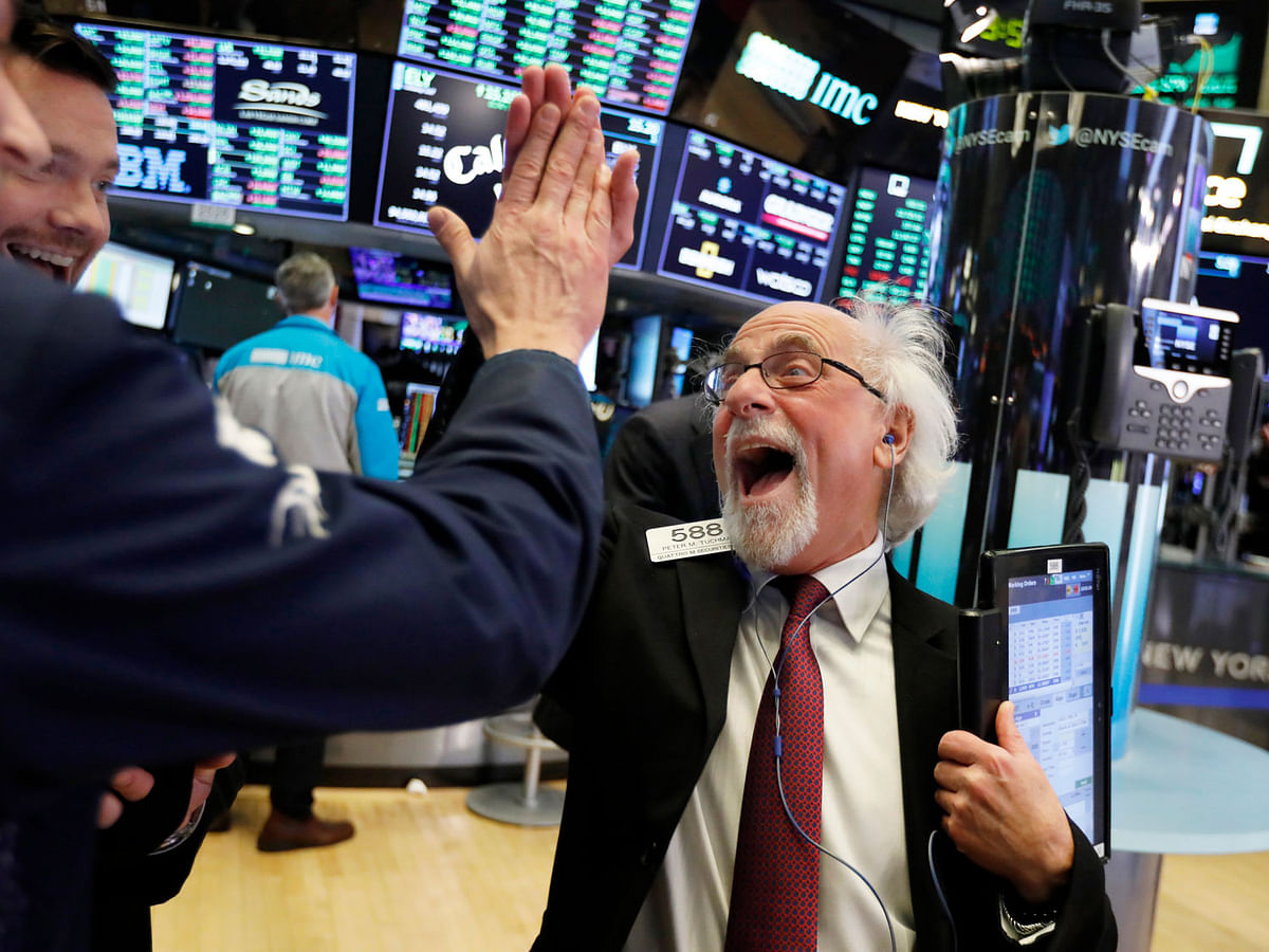 Wall Street started 2018 strong, buoyed by a growing economy and corporate profits. It didn`t end that way. Photo: AP
