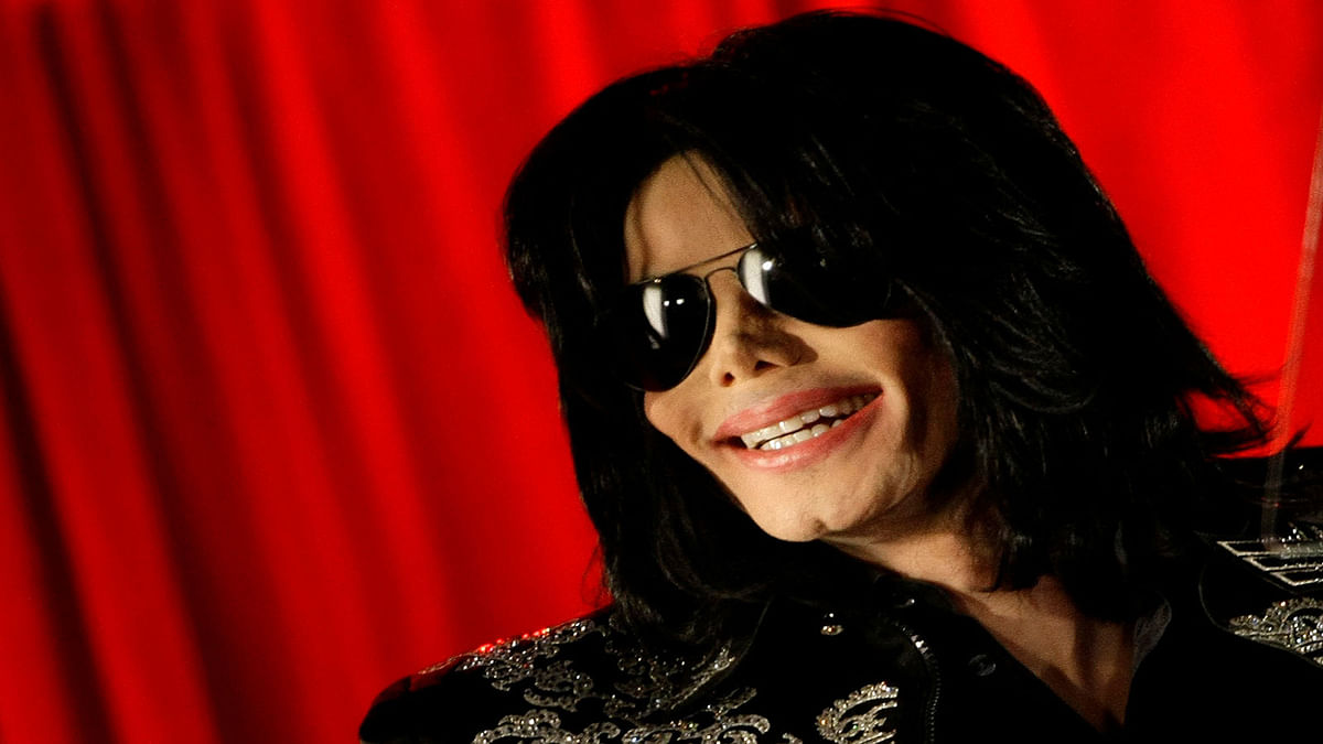 US pop star Michael Jackson gestures during a news conference at the O2 Arena in London on 5 March 2009. Photo: Reuters