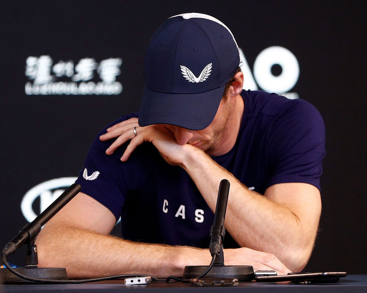 Andy Murray of England speaks to the media during a press conference at the Australian Open in Melbourne, Australia, on 11 January 2019. Photo: Reuters