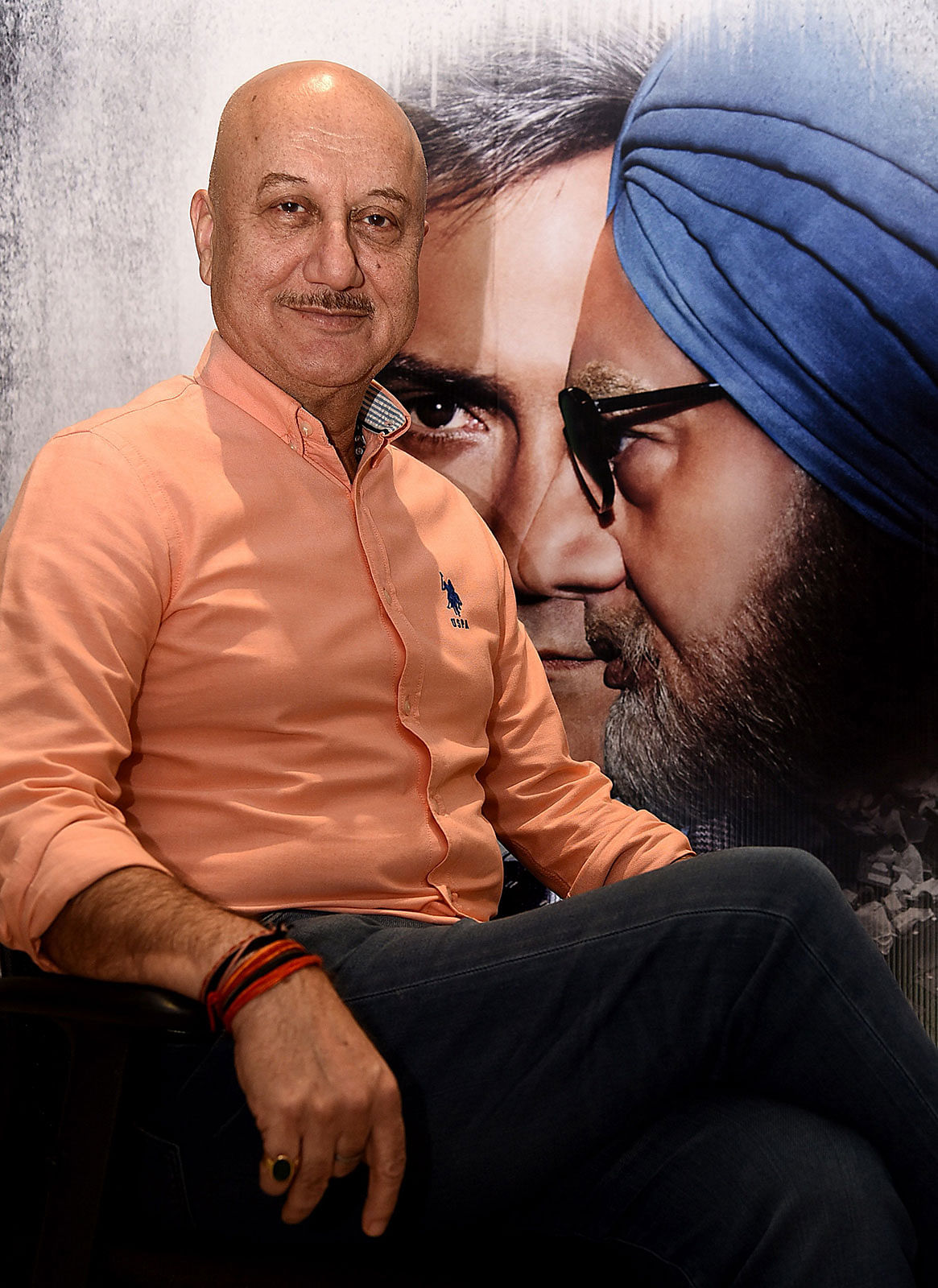 In this file photo taken on 29 December, 2018 Indian Bollywood actor Anupam Kher poses for a picture during a promotional event for the Hindi film `The Accidental Prime Minister` in Mumbai. Photo: AFP