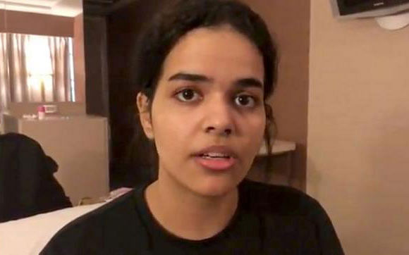 Rahaf Mohammed al-Qunun, a Saudi woman who claims to be fleeing her country and family, is seen in Bangkok, Thailand on 7 January 2019 in this still image taken from a video obtained from social media. Reuters File Photo