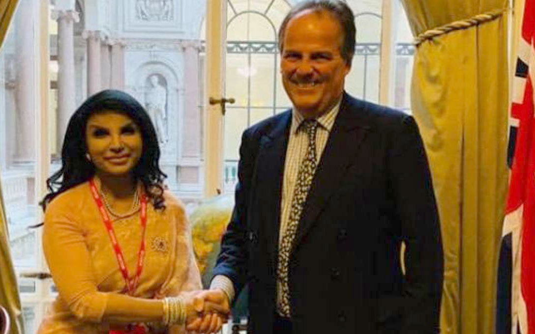 Bangladesh High Commissioner to UK Saida Muna Tasneem calls on British Minister of State for Asia and the Pacific at UK Foreign and Commonwealth Office Mark Field at the latter’s office in London recently. Photo: UNB