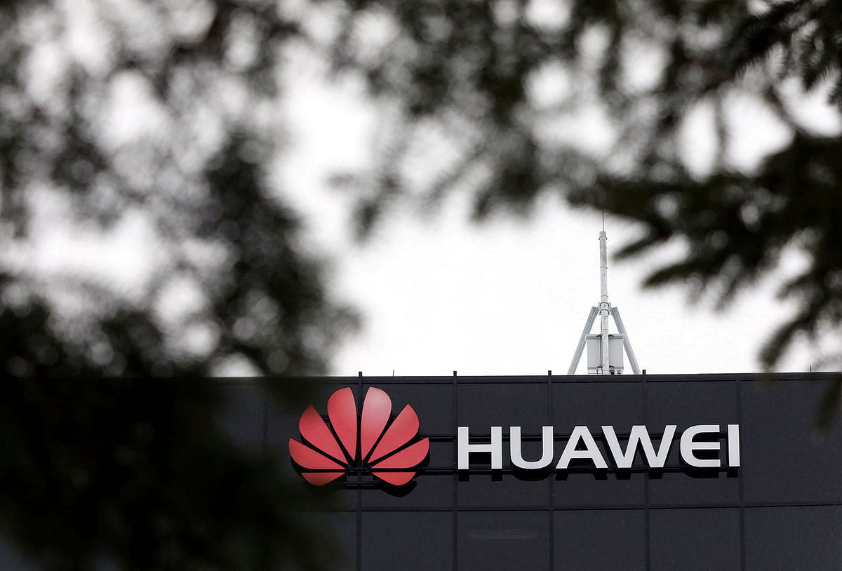 The Huawei logo is pictured outside their research facility in Ottawa, Ontario, Canada, on 6 December 2018. Reuters File Photo