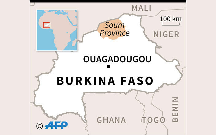 Map locating Soum province in Burkina Faso. AFP