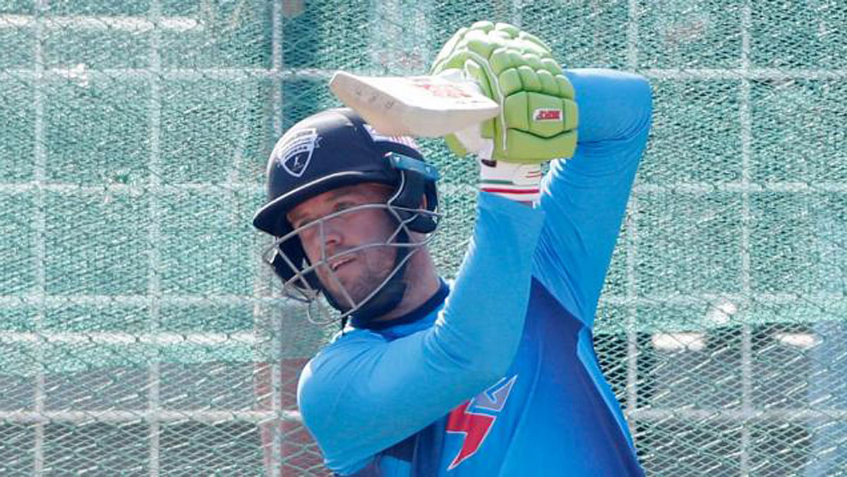 AB de Villiers playing for Rangpur Riders in the match against Sylhet SIxers. Prothom Alo File Photo