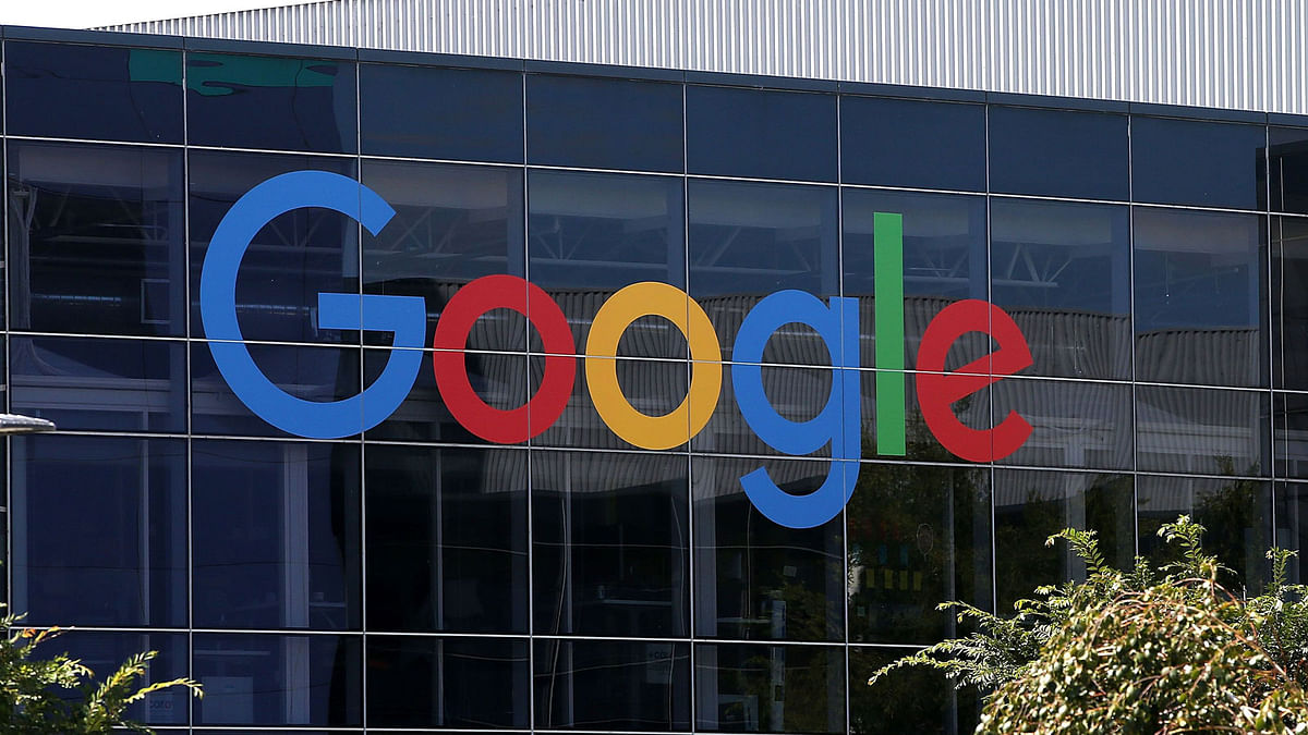 In this file photo taken on 2 September 2015 The Google logo is displayed at the Google headquarters in Mountain View, California. Photo: AFP