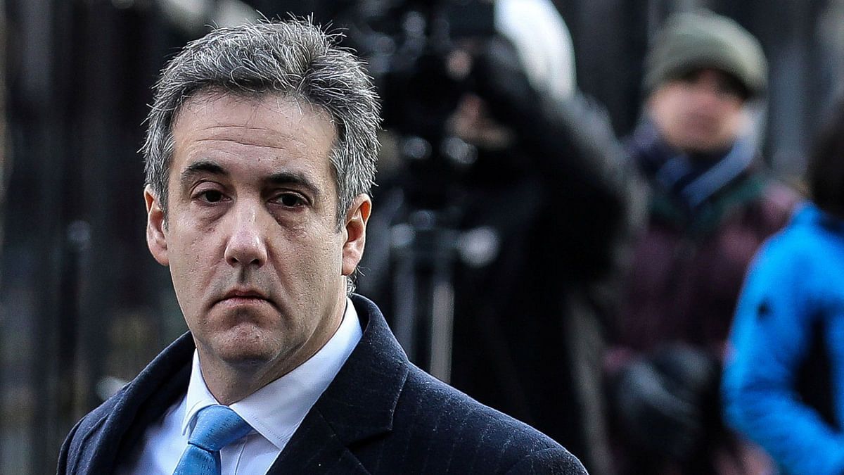 Michael Cohen, US president Donald Trump`s former lawyer, arrives for his sentencing at United States Court house in the Manhattan borough of New York City, New York, US on 12 December. Reuters File Photo