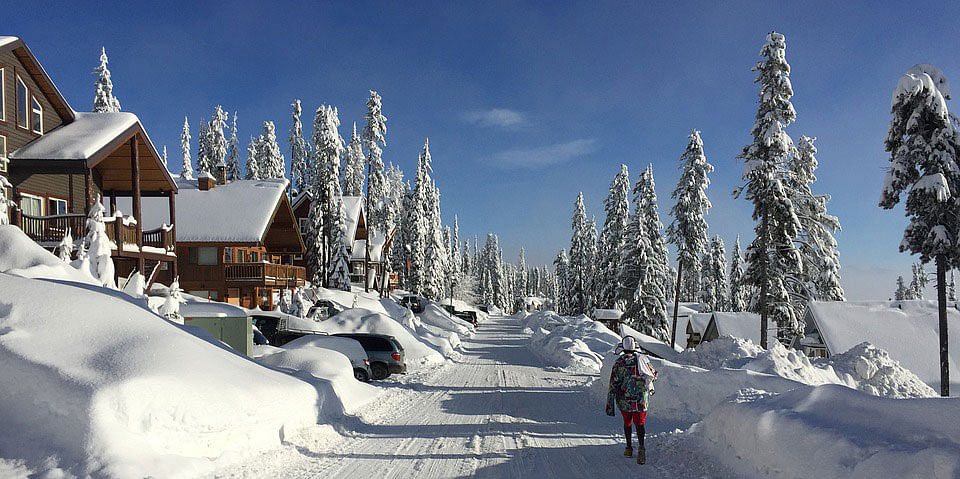 An area covered in snow in Canada. Photo: Collected