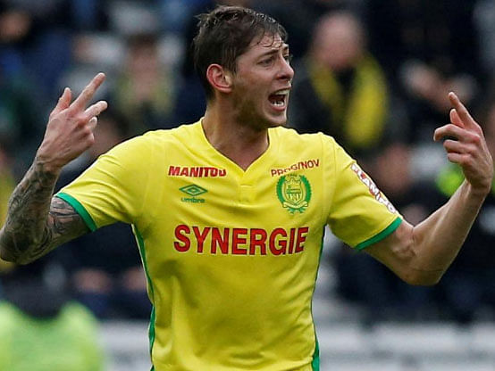 Emiliano Sala in action at La Beaujoire Stadium, Nantes, on 18 March 2017. -- Photo: Reuters