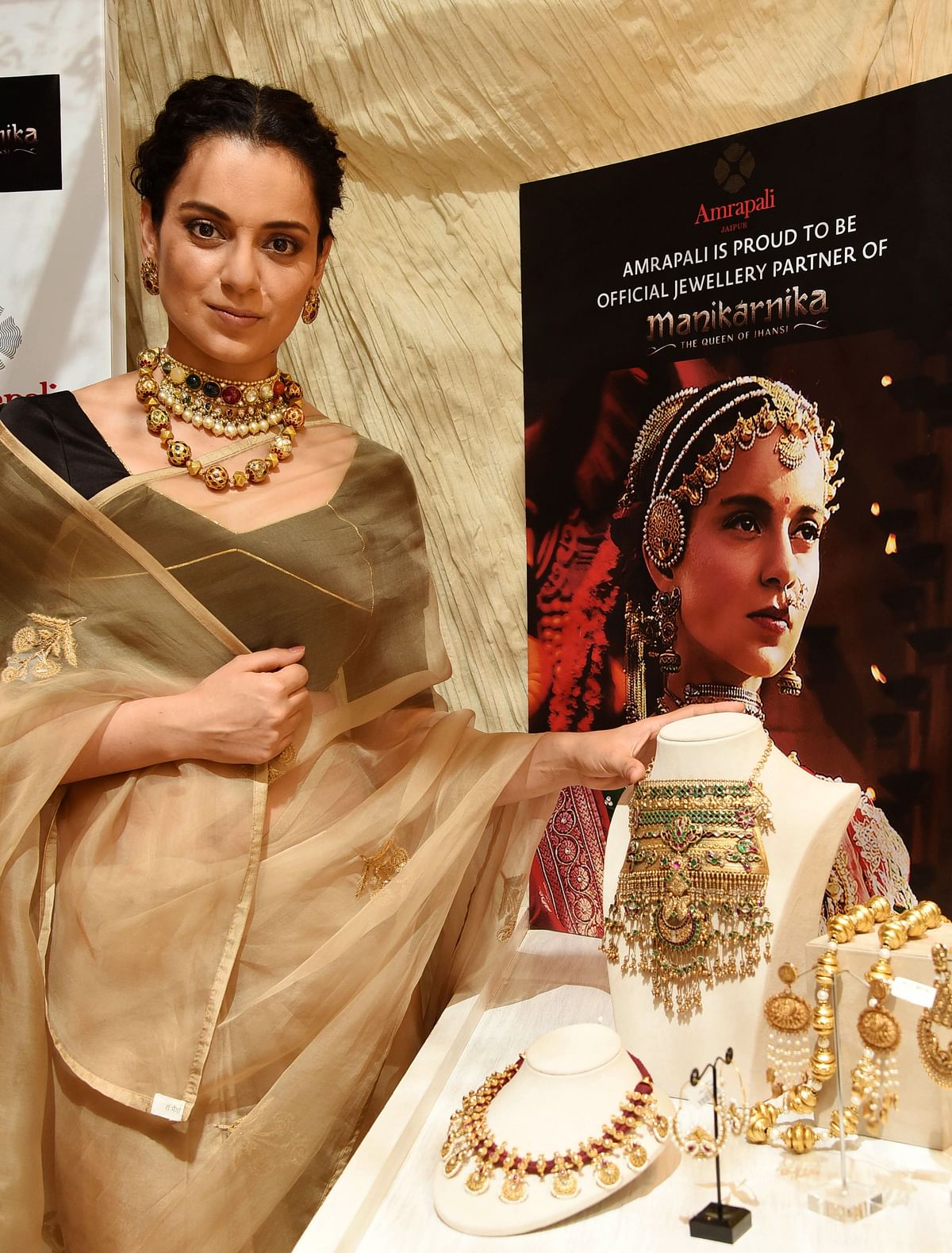 Indian Bollywood actress Kangana Ranaut takes part in a promotional event for the Hindi film ‘Manikarnika’ in Mumbai on 23 January 2019. Photo: AFP