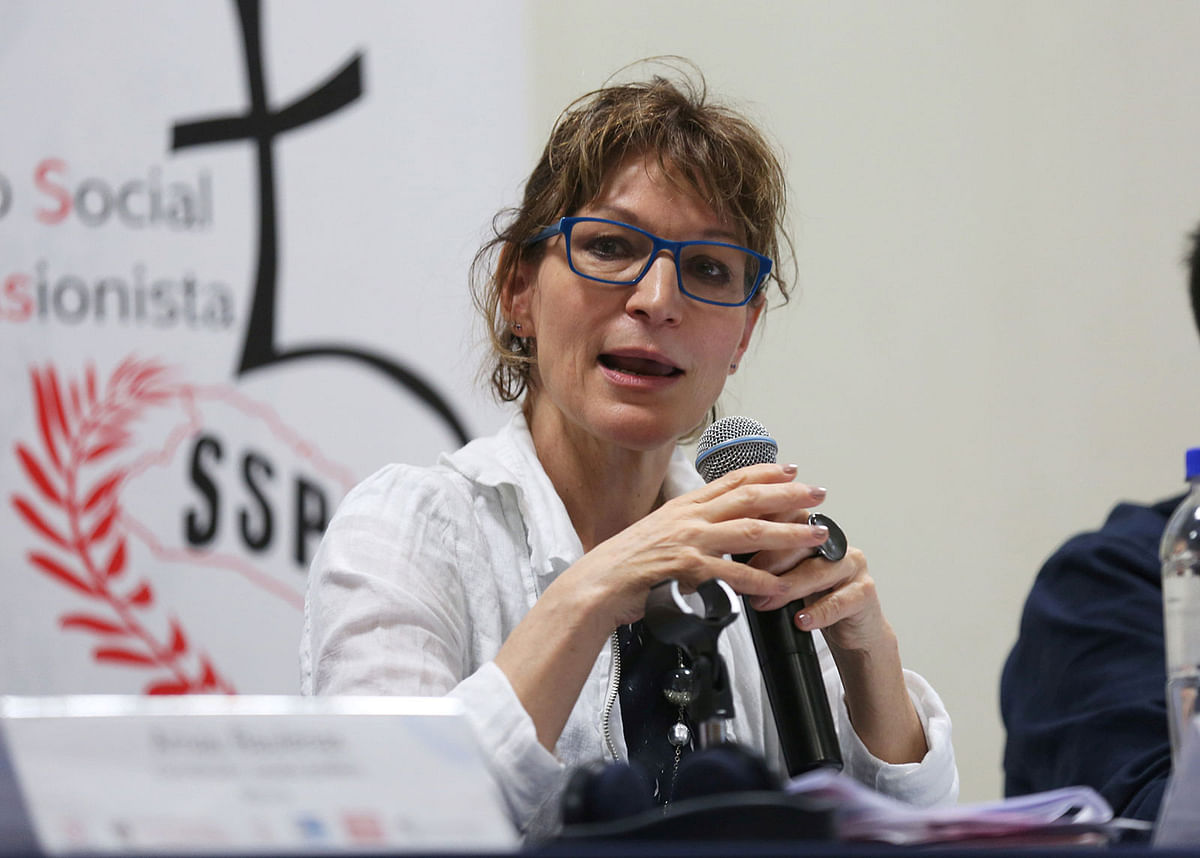 Special Rapporteur on extrajudicial, summary or arbitrary executions at the Office of the United Nations High Commissioner for Human Rights, Agnes Callamard attends a Human Rights Academic Forum at the Central American University in San Salvador, El Salvador, on 30 January 2018. Reuters File Photo