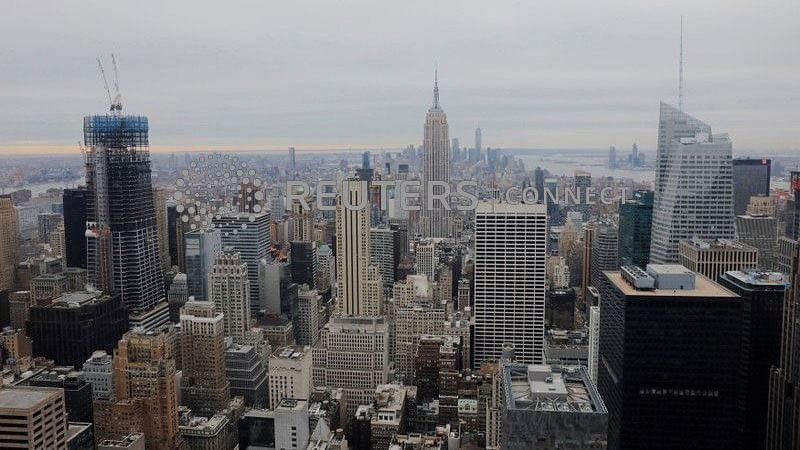 The Empire State Building rises above New York, US, 23 January 2019. Photo: Reuters