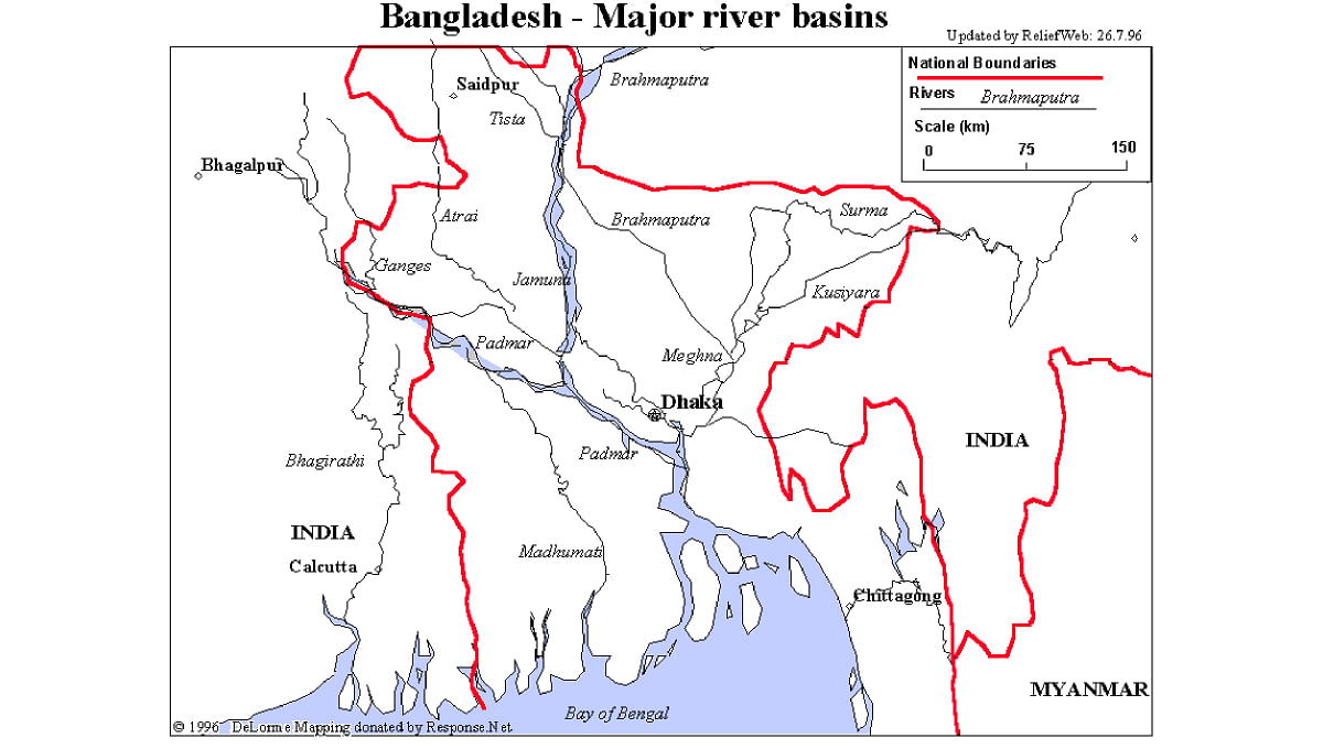 Green activists asks the government to recognise rivers as living being. Photo: UNB