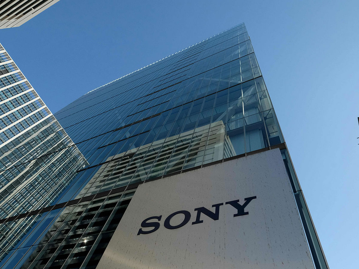 This file photo taken on 23 January 2019 shows the logo of Japan`s Sony displayed at an entrance to the company`s headquarters in Tokyo. Photo: AFP
