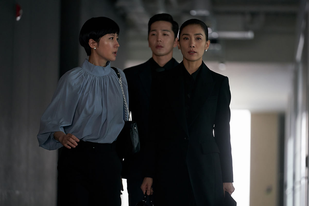This handout picture provided by HB Entertainment and Drama House on 31 January 2019 shows a still of the South Korean TV drama `SKY Castle`.Photo: AFP