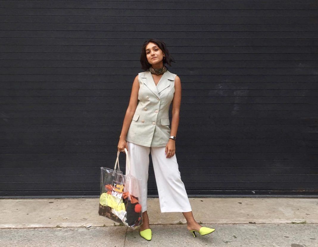Tahia Islam, a student who runs a curated Instagram thrift store. (via Instagram @reclaimedwomxn_vintage). Photo: Washington Square News