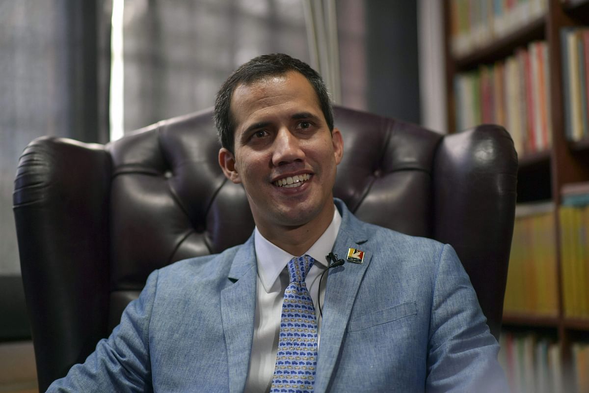 The president of Venezuela`s National Assembly and self-proclaimed acting president Juan Guaido speaks during an exclusive interview with AFP in Caracas on 8 February. Photo:AFP Venezuela`s Guaido: We will do what is necessary