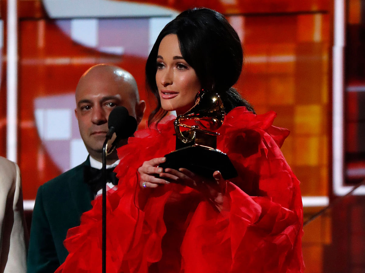 Kacey Musgraves wins Best Country Album for `Golden Hour` at the 61st Grammy Awards in Los Angeles, California, US, on 10 February, 2019. Photo: Reuters