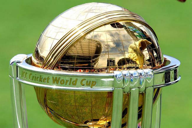 ICC Cricket World Cup trophy. AFP file photo