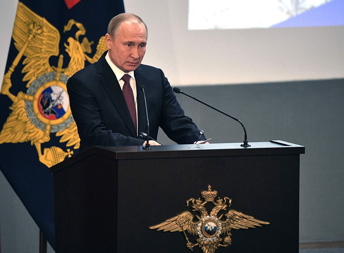 Russian president Vladimir Putin. Photo: AFP