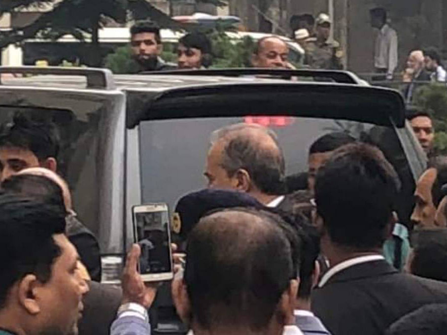 Renowned Indian cardiologist Devi Shetty arrived in Dhaka to visit minister Obaidul Quader on Monday, 4 March 2019. Photo: UNB