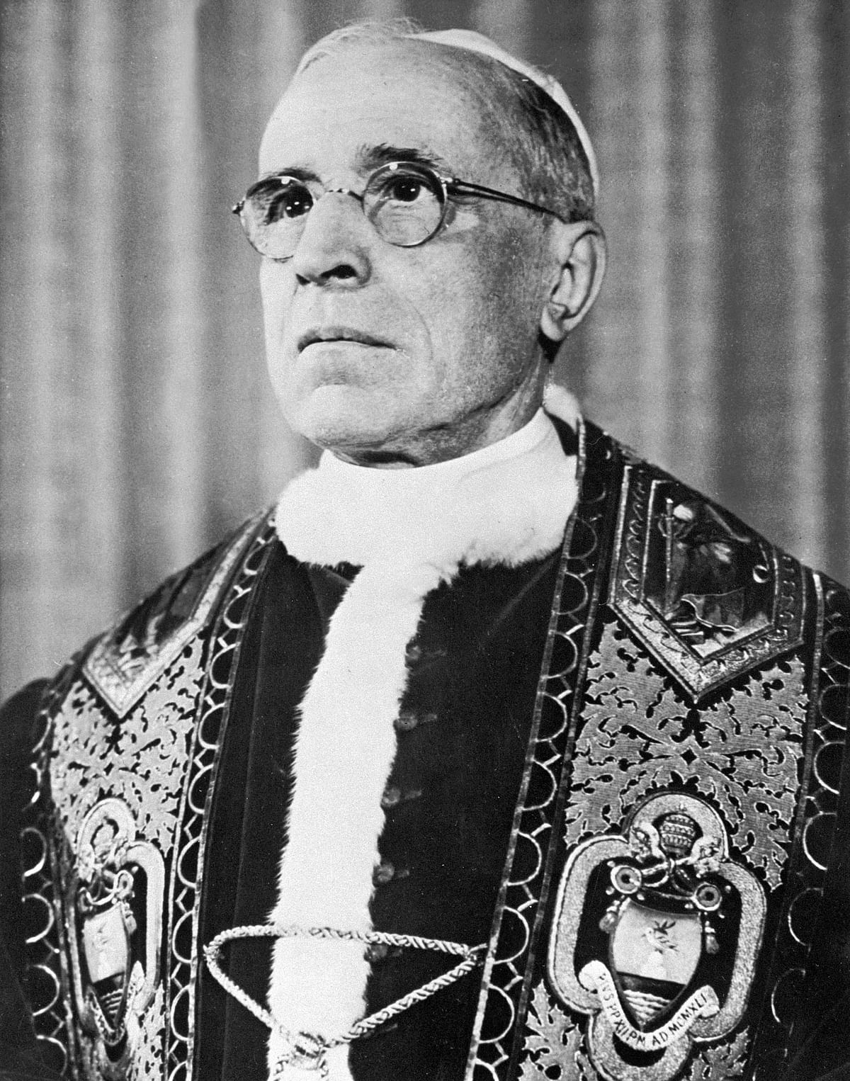 This file photo dated 11 March1955, shows Pope Pius XII at the Vatican. AFP File Photo