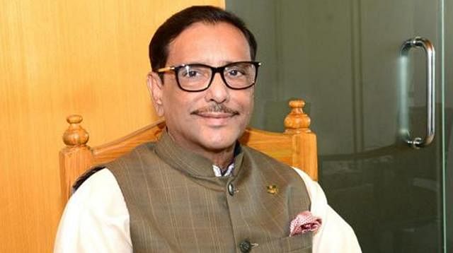 Awami League general secretary and road transport and bridges minister Obaidul Quader. File Photo