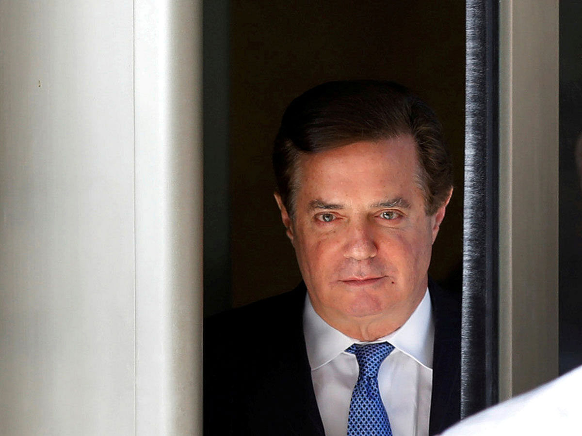 Former Trump campaign manager Paul Manafort departs from US District Court in Washington, US on 28 February 2018. Reuters File Photo