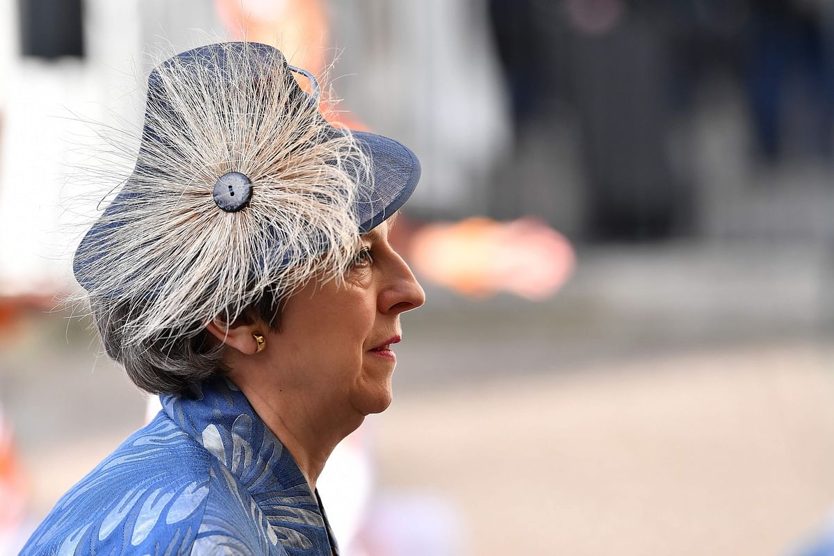 Britain`s prime minister Theresa May arrives to attend a Commonwealth Day Service at Westminster Abbey in central London, on 11 March 2019. Photo: AFP