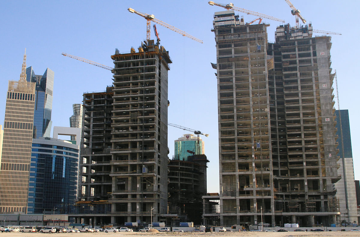 Towers under construction are seen in the Al Dafna neighbourhood of Doha, Qatar, 5 February 2019. Photo: Reuters