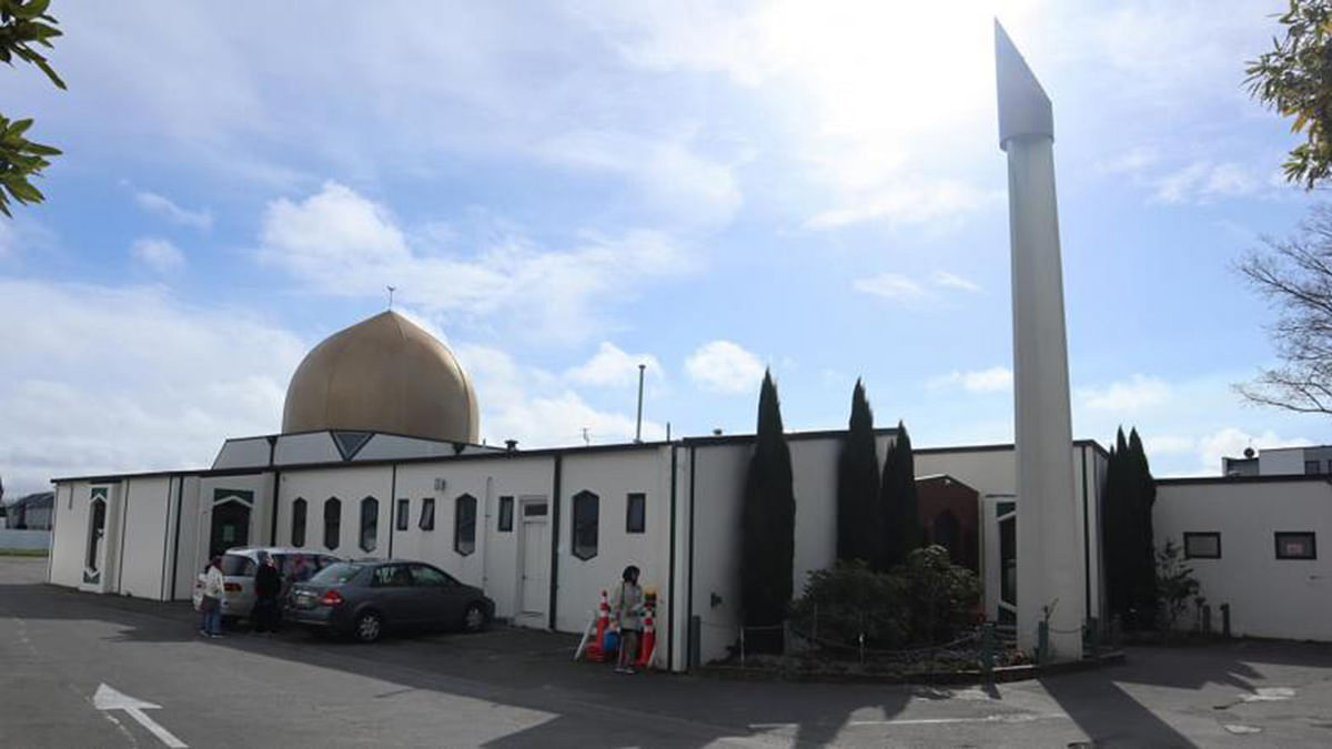 Masjid Al Noor mosque in Christchurch, New Zealand where gunmen shot 49 Muslim worshippers to death and 20 others injured. Photo: Facebook