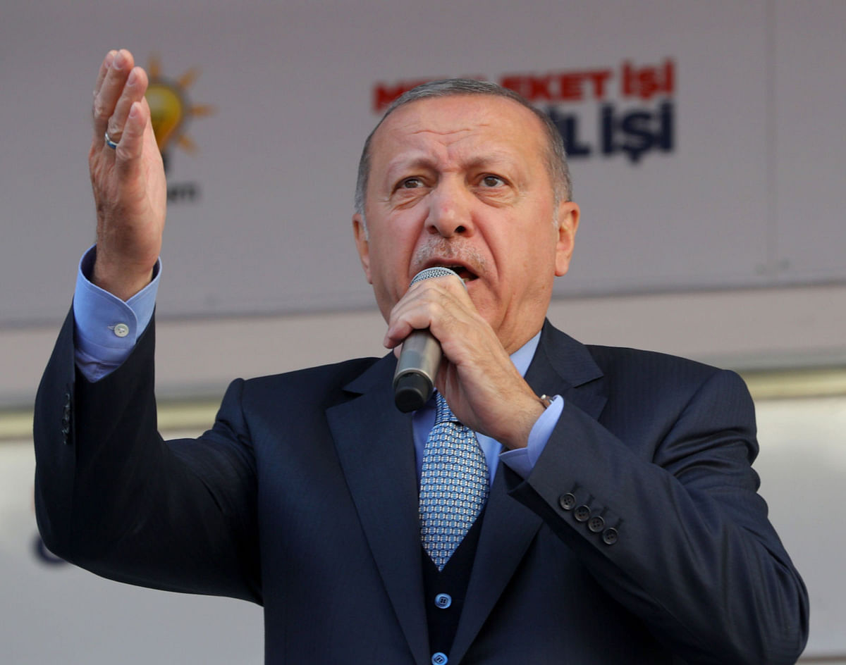 Turkish president and leader of Turkey`s ruling Justice and Development (AK) Party Recep Tayyip Erdogan. Photo: AFP