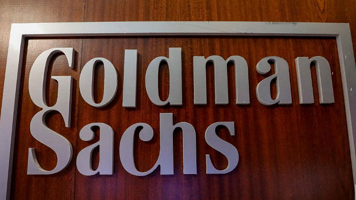 The Goldman Sachs company logo is seen in the company`s space on the floor of the New York Stock Exchange, (NYSE) in New York, US, on 17 April 2018. -- Photo: Reuters