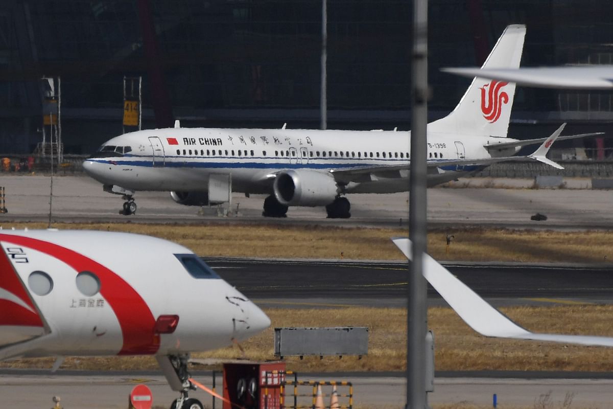 In this file photo taken on March 11, 2019 an Air China Boeing 737 MAX 8 plane is seen at Beijing Capital Airport. Photo: AFP