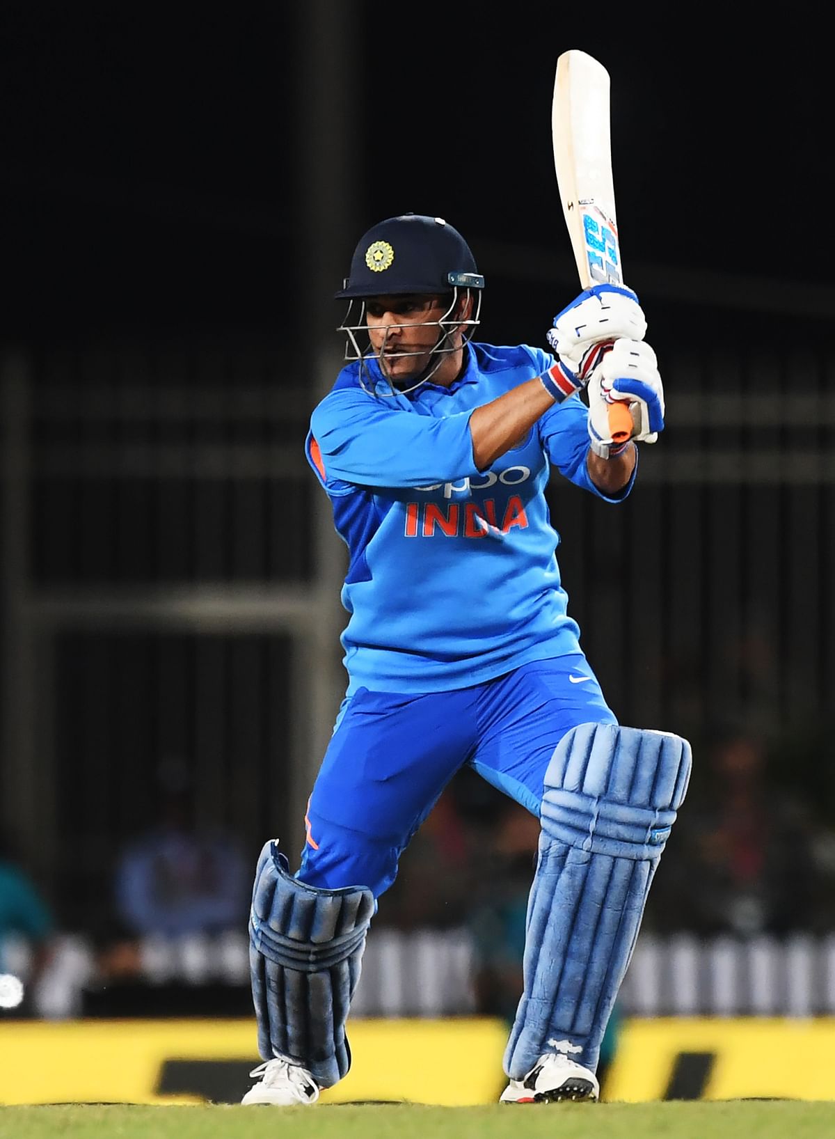 In this file photo taken on 9 March 2019, Indian cricketer Mahendra Singh Dhoni plays a shot during the third one-day international (ODI) cricket match between India and Australia at the Jharkhand State Cricket Association International Cricket Stadium in Ranchi. Photo: AFP
