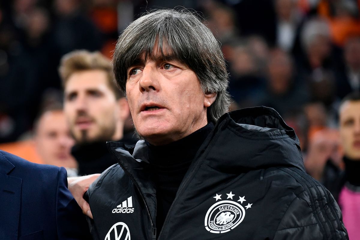 Germany's head coach Joachim Loew looks on before the UEFA Euro 2020 Group C qualification football match between The Netherlands and Germany at the Johan Cruyff Arena in Amsterdam on 24 March, 2019. Photo: AFP