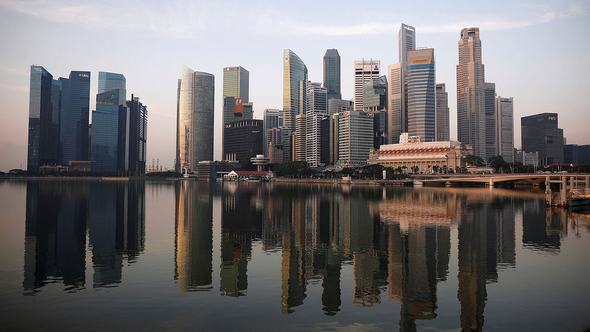 A view of the skyline of Singapore 16 October 2018. Photo: Reuters