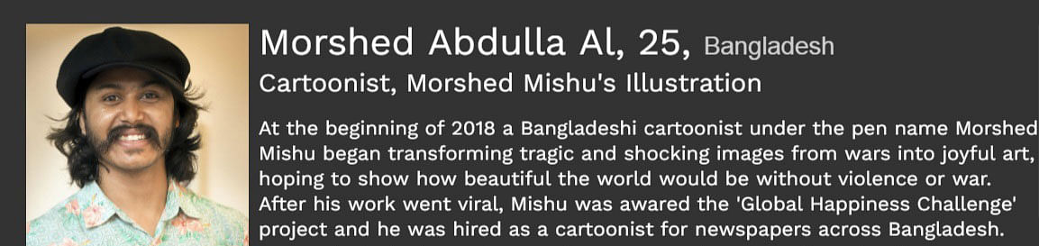 Morshed Mishu. Photo: Screen-grab from Forbes website