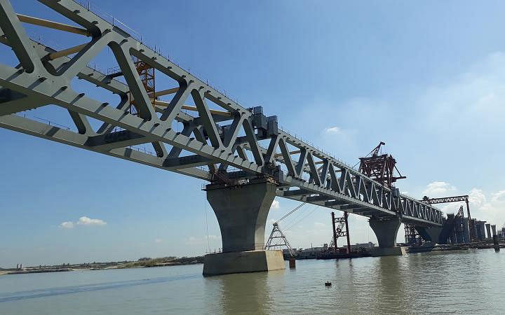 Padma Bridge under construction. File photo