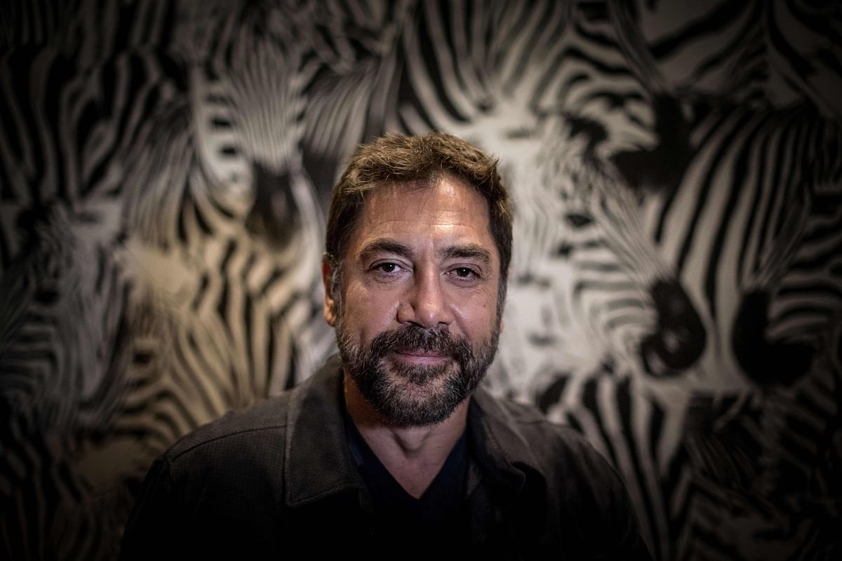 Spain`s actor Javier Bardem poses on the sideline of the Spanish movies festival in Nantes, western France, on 1 April 2019. Photo: AFP