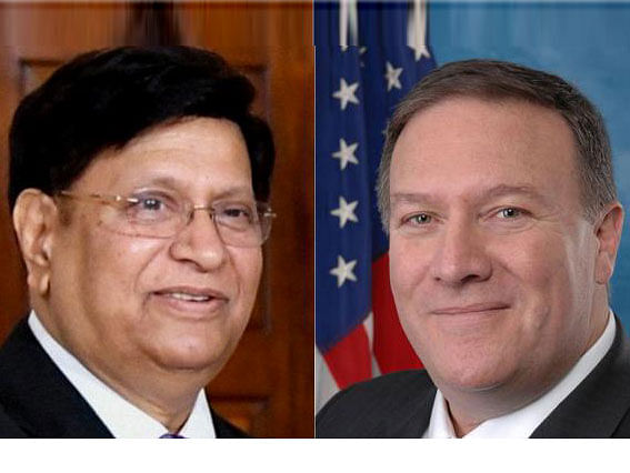 Foreign Minister AK Abdul Momen and US Secretary of State Mike Pompeo