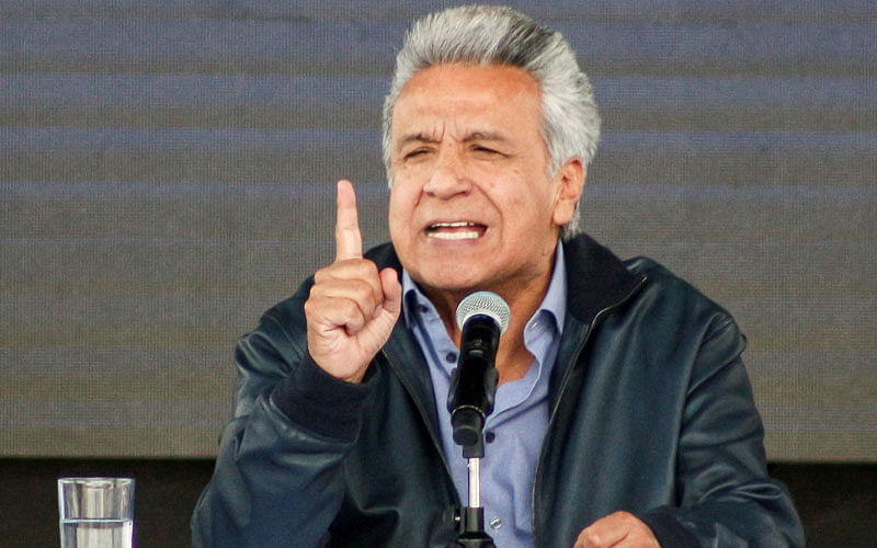 Ecuadorean president Lenin Moreno. Photo: AFP