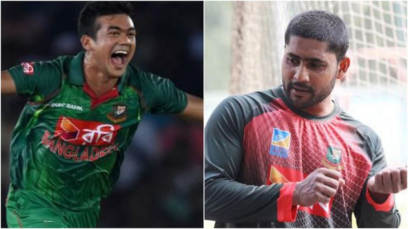 Taskin Ahmed (L) and Imrul Kayes. Prothom Alo File Photo