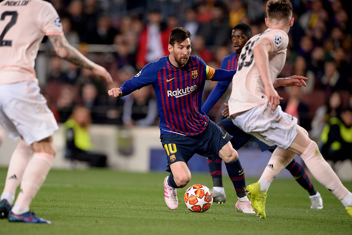 Lionel Messi lit up Camp Nou and devastated Manchester United before firing a warning to Barcelona that they cannot start slowly again.