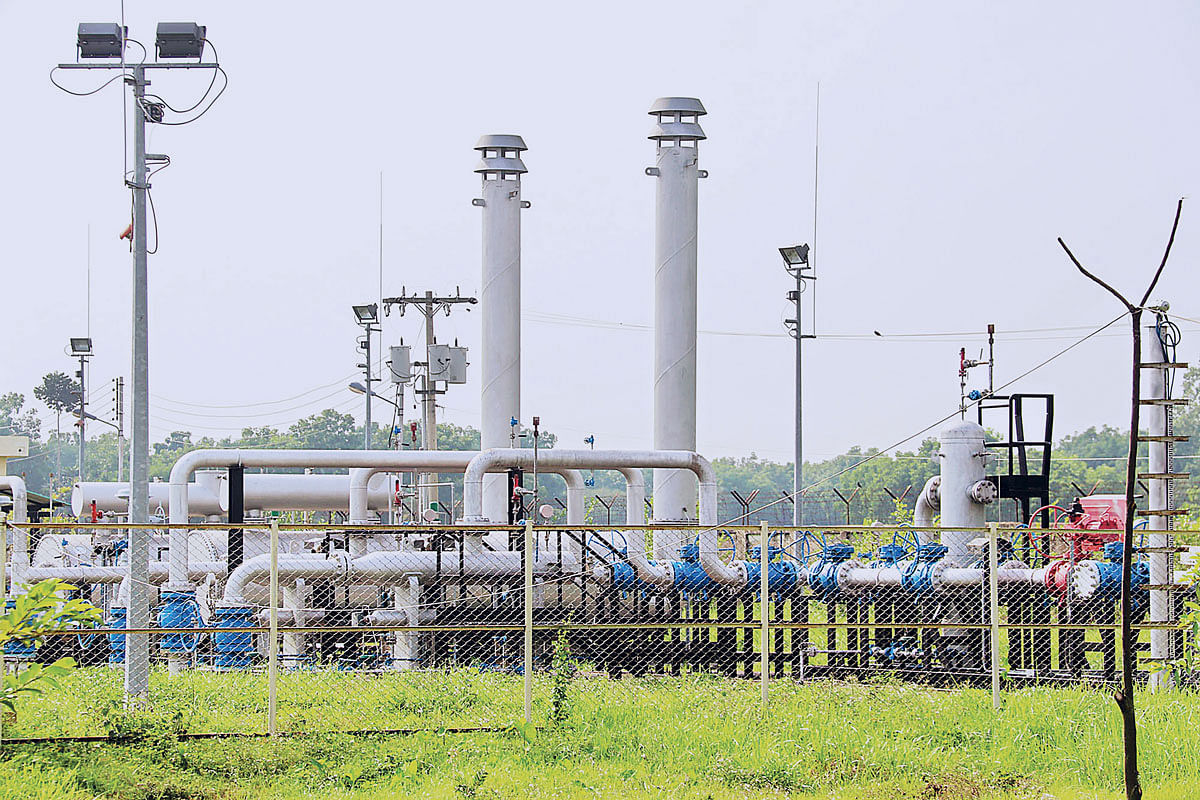 Town border station of Gas Transmission Company Limited in Panchbaria, Jashore. Photo: Prothom Alo