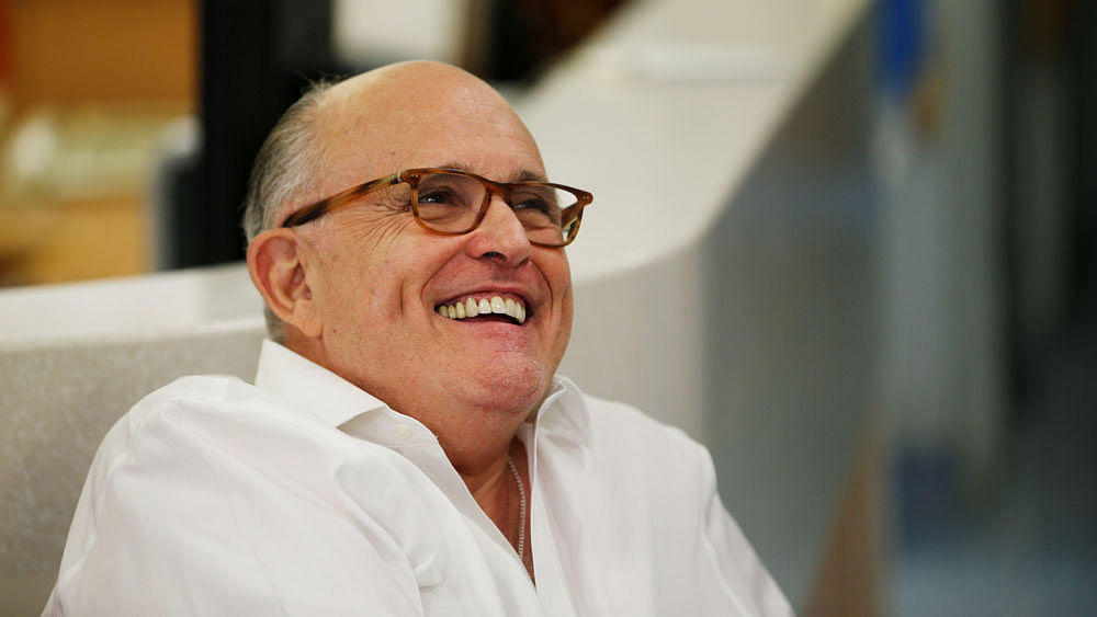 US president Donald Trump`s attorney Rudy Giuliani is seen during a visit at the Hadassah Medical Center in Jerusalem. Photo: Reuters