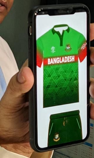 Design of new jersey of Bangladesh national cricket team. Photo: Collected