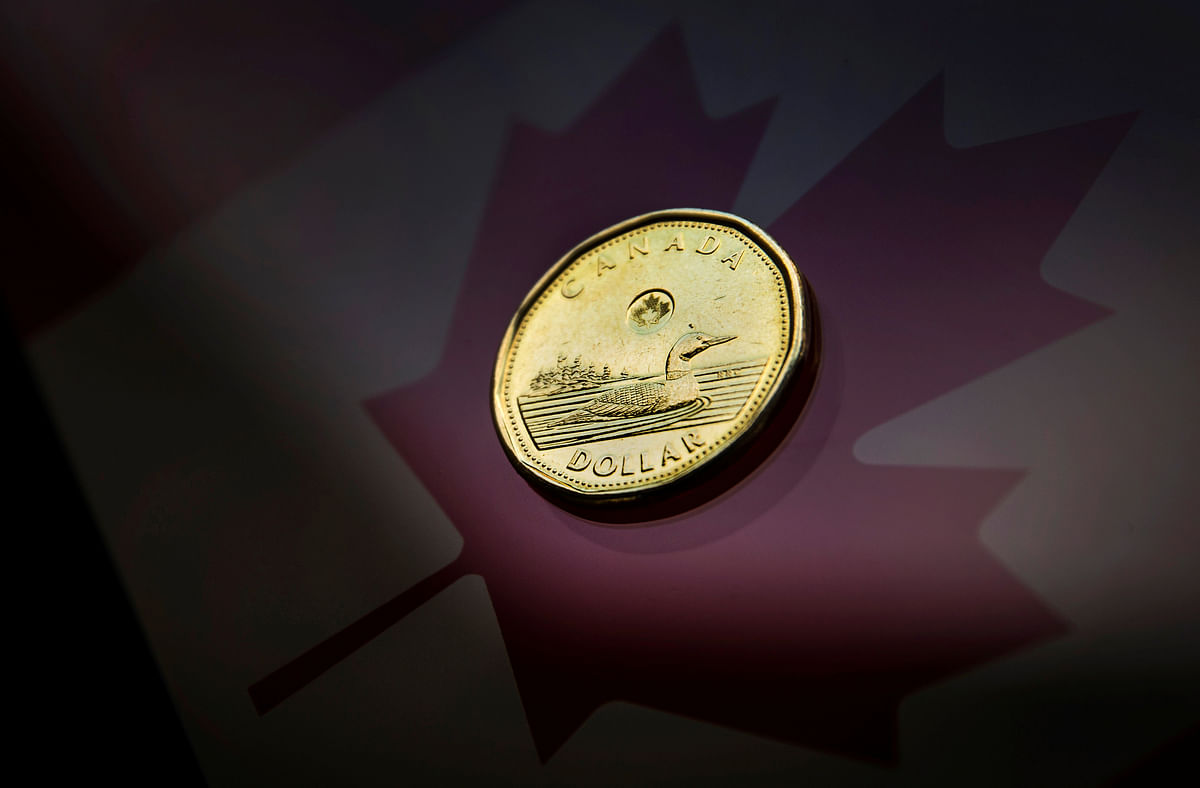 A Canadian dollar coin. Photo: Reuters